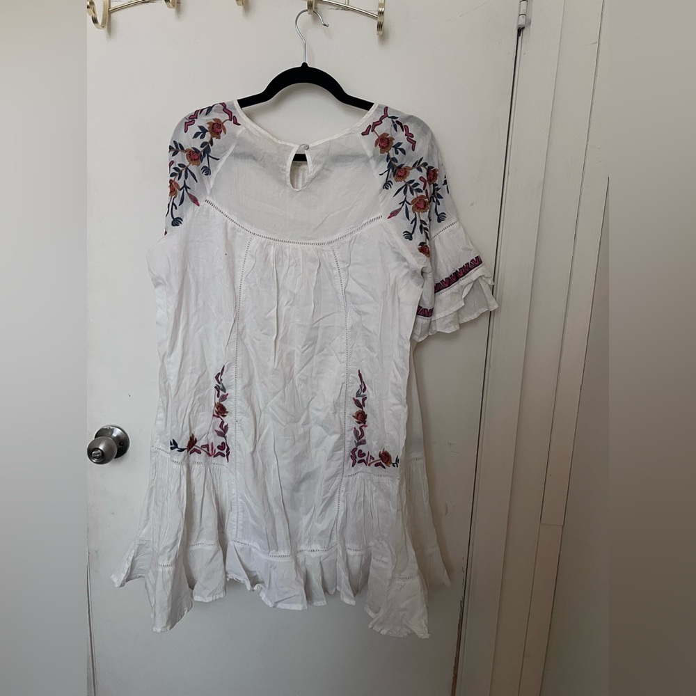Free People Embroidered Boho Mini Dress - Picture 4 of 6